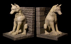 Game of Thrones Direwolf Bookends. 