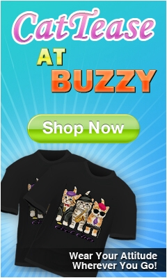 Cat Tees Blue Background