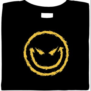 funny shirts, evil smily shirt