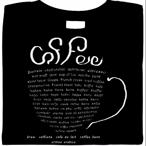 Coffee Cup Words Shirt